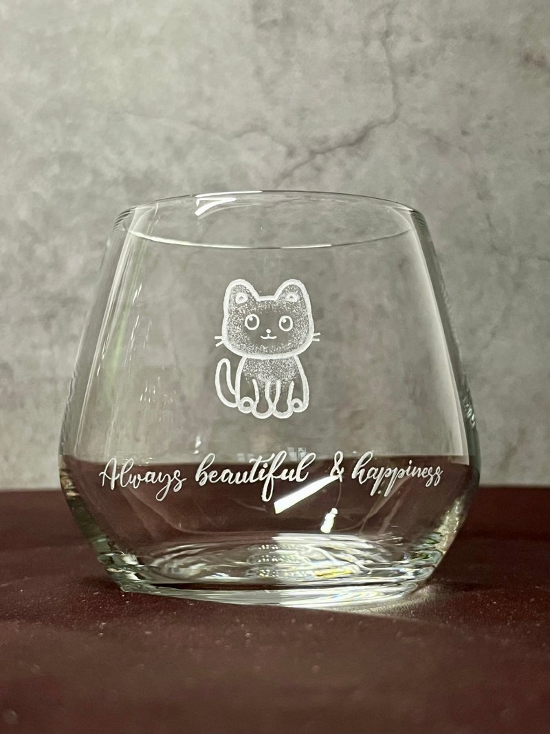 【客製化禮物】動物公版圖案 可另外客製化新圖案 - 酒杯/酒器 - 玻璃 透明