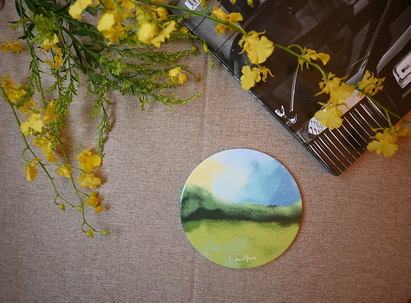 【Landscape series on the table】Ceramic absorbent coaster-Home Decoration|Office Small Things|Gifts - Coasters - Pottery Multicolor