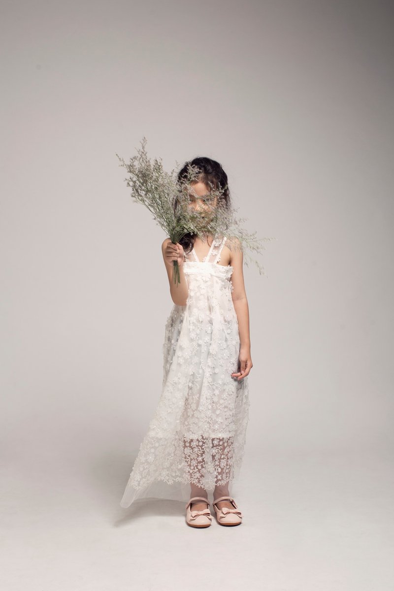 Floral Embellished Dress / FW2018 - 男/女童禮服 - 其他材質 