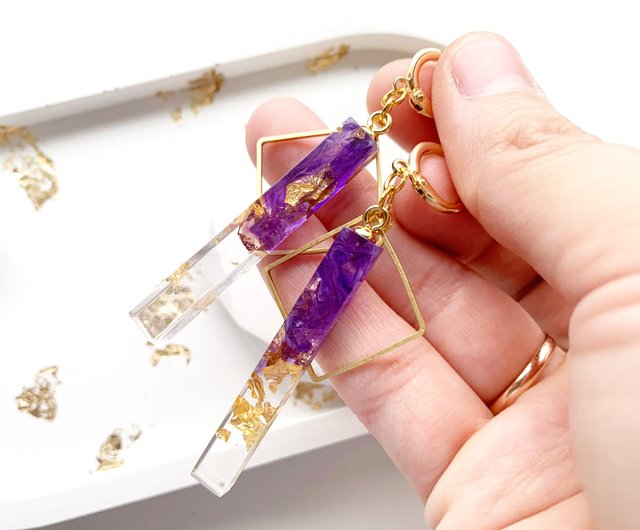 バイオレットパープル×ゴールド ベリーダンス ハンドメイド