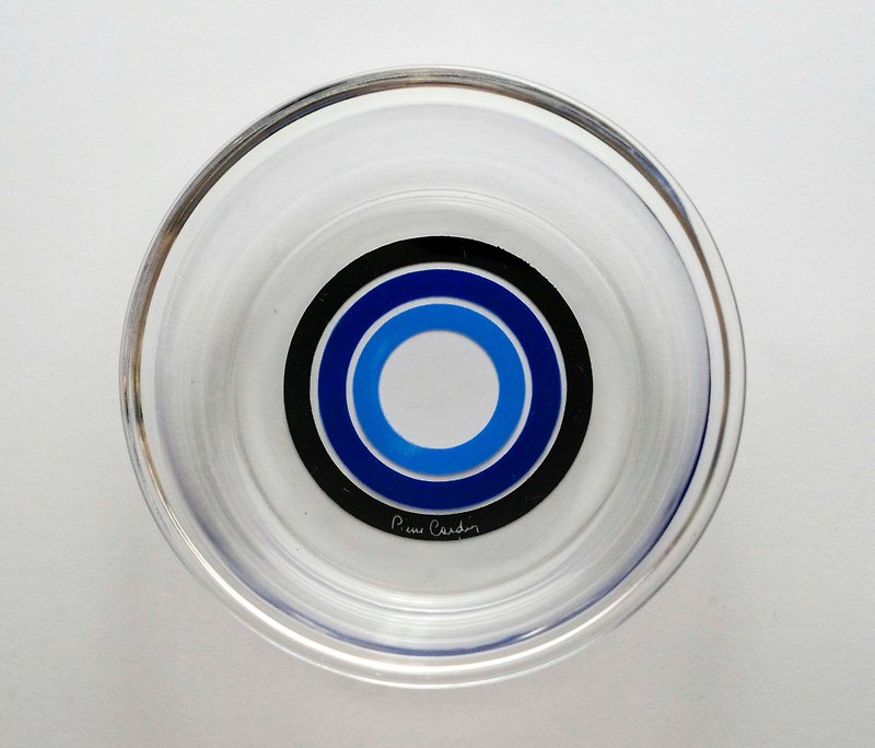NG品 日本製 PIERRE CARDIN 13公分 玻璃點心碗 台灣免運費 - 碗 - 玻璃 透明