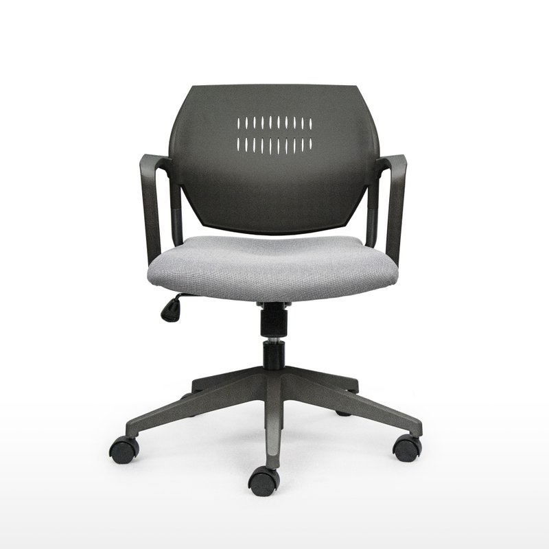 IMPRESSA | 設計師辦公椅 - 黑 x 鐵灰座 - 椅子/沙發 - 其他金屬 灰色