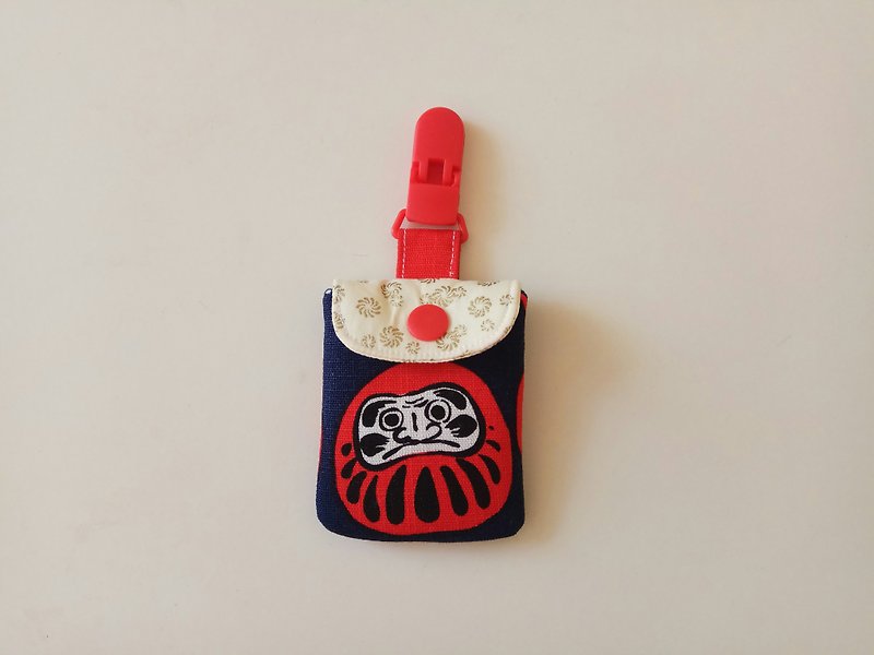 紅福神 達摩 香火袋 彌月禮物 平安符袋 - 滿月禮物 - 棉．麻 多色