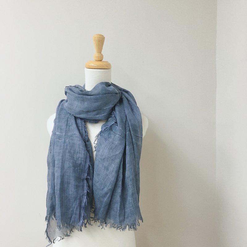 [In stock] Morandi scarf shawl must-have for autumn and winter - Knit Scarves & Wraps - Cotton & Hemp 