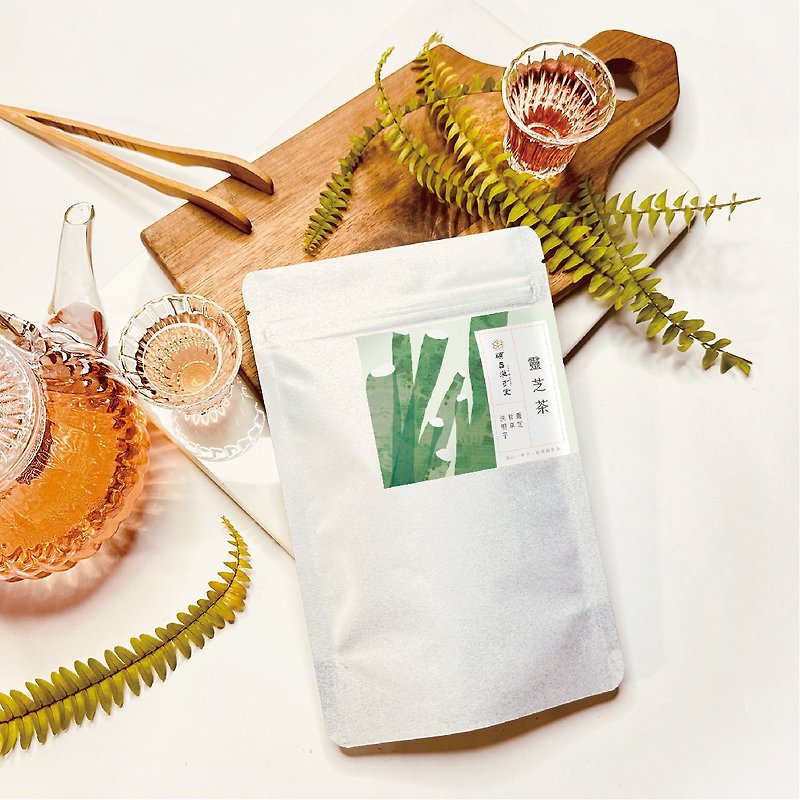 Ganoderma lucidum Chinese herbal health tea 10 packs Ganoderma lucidum licorice cassia seeds - お茶 - 食材 カーキ