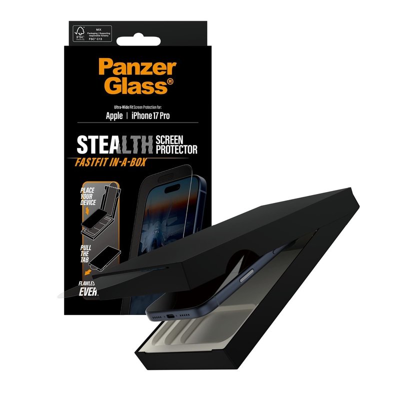iPhone 17 Pro 系列 【隱形】螢幕保護貼 Stealth Ultra Wide Fit - 手機配件 - 玻璃 白色