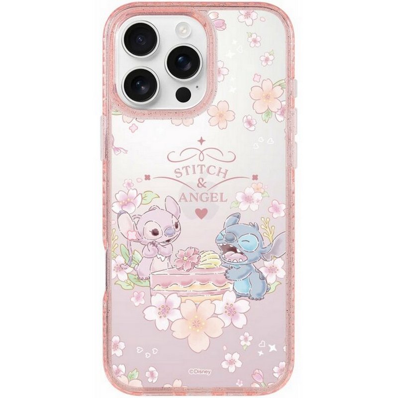迪士尼 史迪奇 iPhone 16 Samsung S25 氣墊標準防摔鏡面手機殼 - 手機殼/手機套 - 塑膠 多色