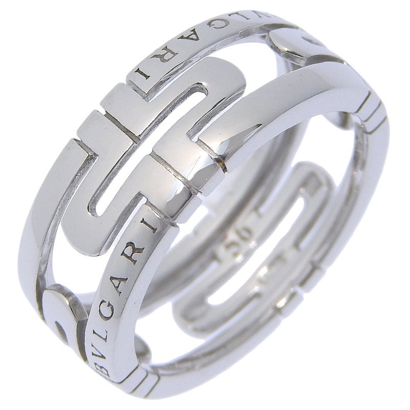 【日本直送】ブルガリ BVLGARI パレンテシ 15号 リング・指輪 K18WG 約6.8g ユニセックス【中古】 - 戒指 - 貴金屬 銀色