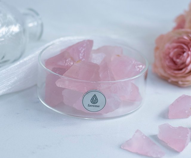 アロマ LED台座 エッセンシャルオイル付 天然ピンクストーン