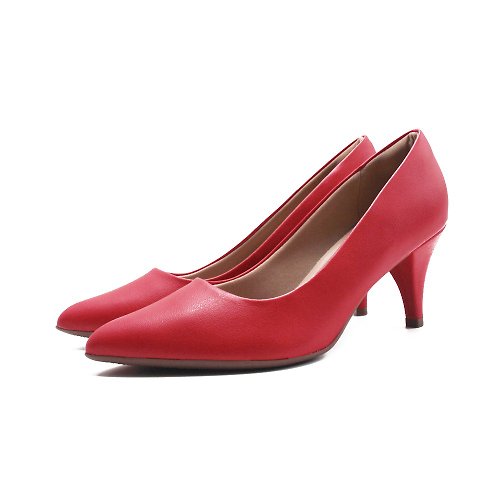 米蘭皮鞋Milano WALKING ZONE SUPER WOMAN空姐系列 尖頭時尚經典高跟鞋 女鞋-紅