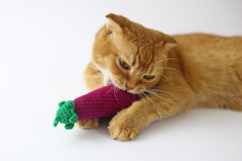 塔塔貓手作 茄子 手工貓草包 貓玩具 貓咪玩具 貓薄荷玩具 貓草玩具