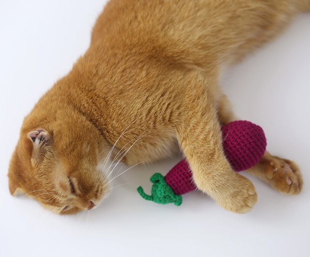 なす 手作り猫 ストローバッグ 猫のおもちゃ イヌハッカ 手作り 毛糸のおもちゃ ショップ Tatacat97 Handmade おもちゃ Pinkoi