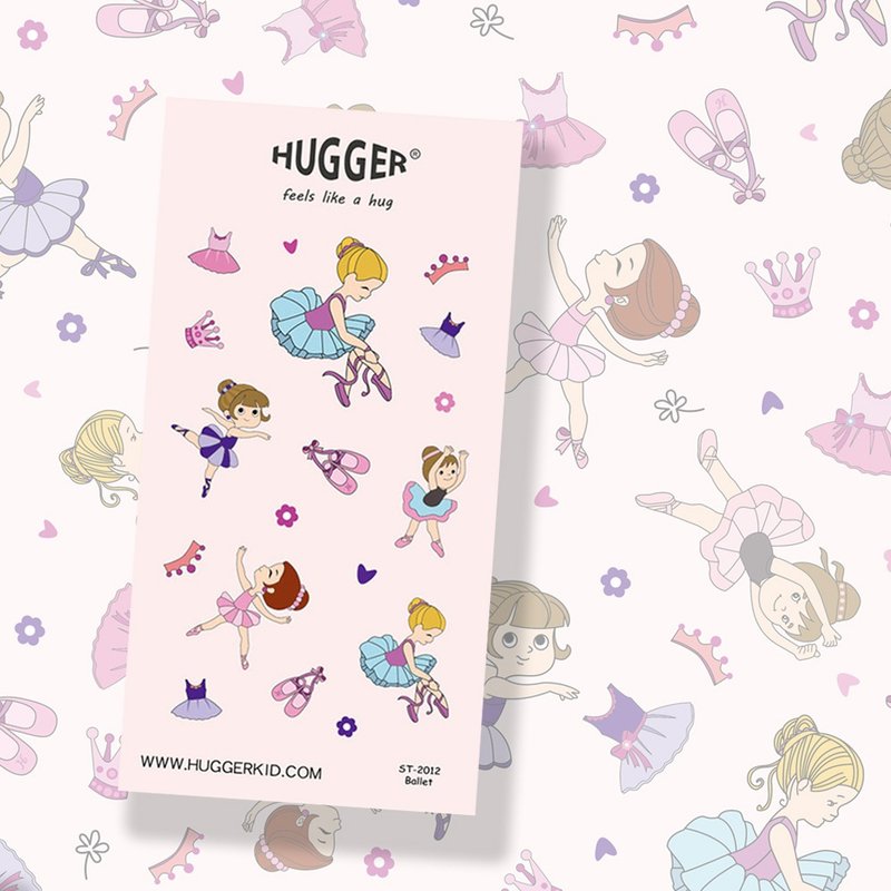 HUGGER cutting sticker pattern-the same color as the ballerina backpack - สติกเกอร์ - วัสดุกันนำ้ สึชมพู