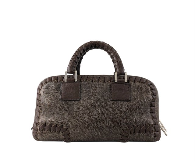 日本直送 名牌中古包 】LOEWE ロエベ ハンドバッグ ブラウン