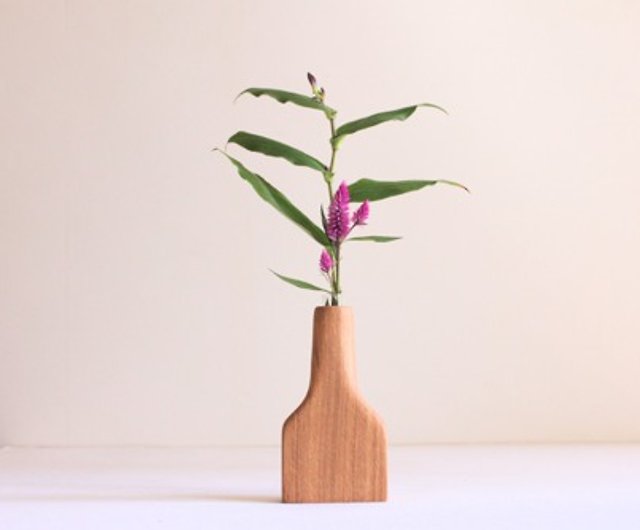木の花瓶 タモ ショップ Itokoto 観葉植物 Pinkoi