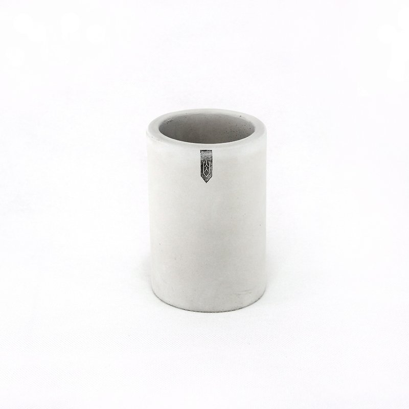 Circle-Oval Cement Basin - Out of Print - ตกแต่งต้นไม้ - ปูน สีเทา