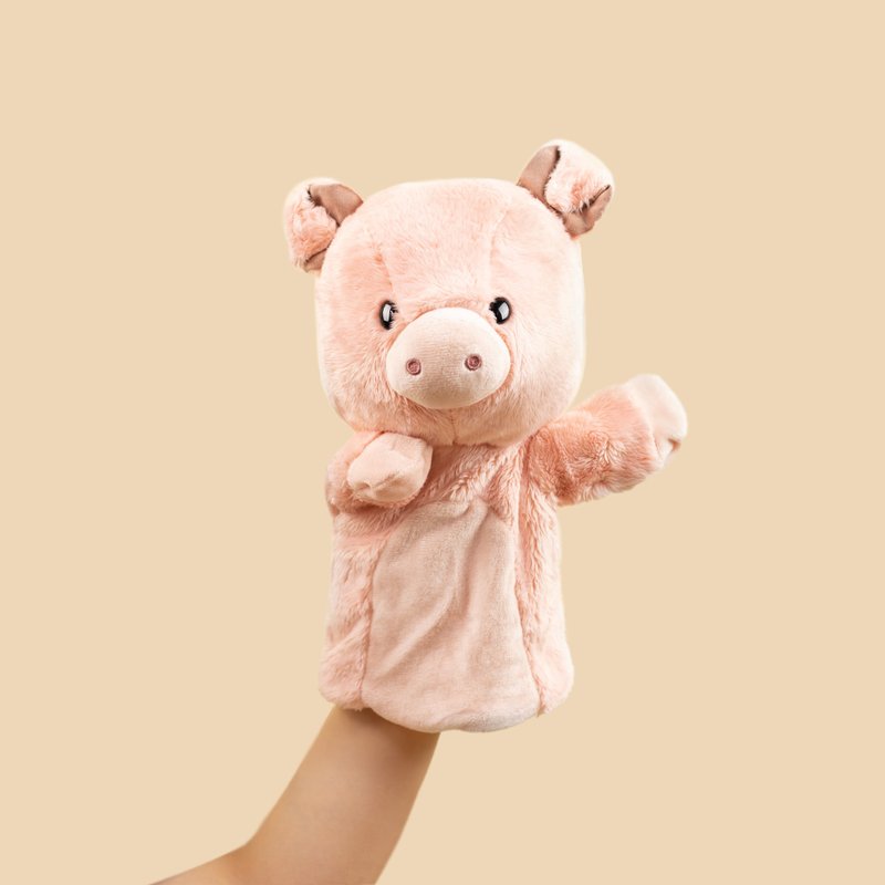 SimpliCute | Scott the Pig Hand Puppet - ตุ๊กตา - ไฟเบอร์อื่นๆ สึชมพู