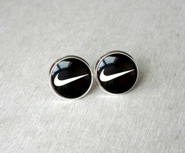Nike earrings, Swoosh studs Shop Bijouspace Earrings & Clip-ons - Pinkoi