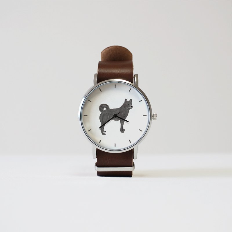 Kai dog [black] watch - นาฬิกาผู้หญิง - วัสดุอื่นๆ สีดำ