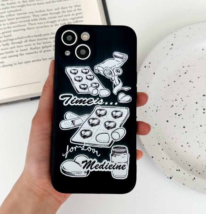 Mobile Phone Case, Multiple Models Support,Love medicine Silicone Case - เคส/ซองมือถือ - ซิลิคอน สีดำ