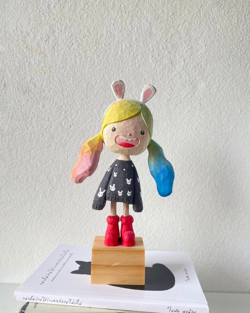 Smiling mouse - 擺飾/家飾品 - 木頭 