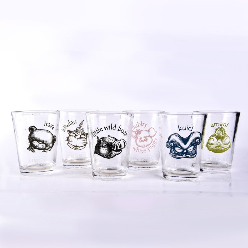 山林好朋友 碰碰杯 玻璃杯 6杯/組 - 杯子 - 玻璃 透明