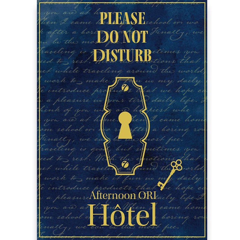 Afternoon ori Hotel Postcard - Cards & Postcards - Paper Blue