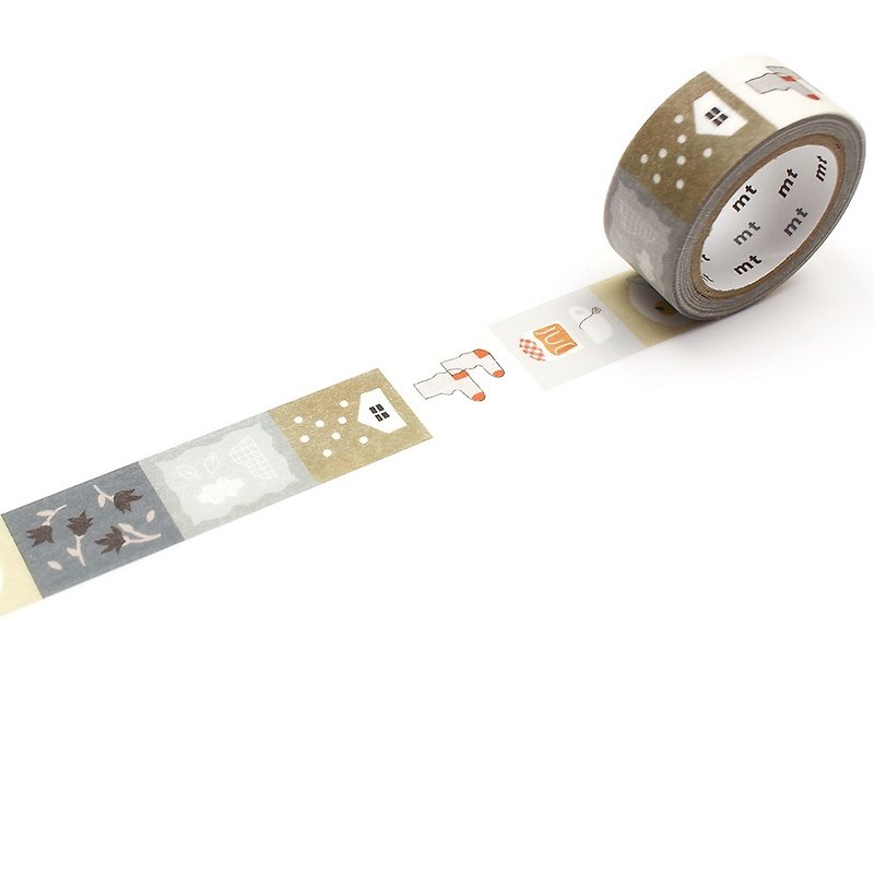 mt ex Masking Tape / Autumn and Winter Motif (MTEX1P213) - Washi Tape - Paper Multicolor