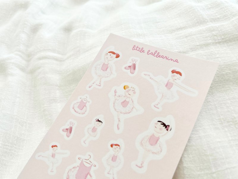 Ballerina Girls Sticker Sheet - สติกเกอร์ - กระดาษ สึชมพู