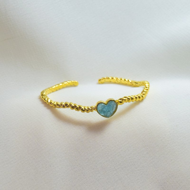 Heartbeat bangle - Bracelets - Other Materials Gold