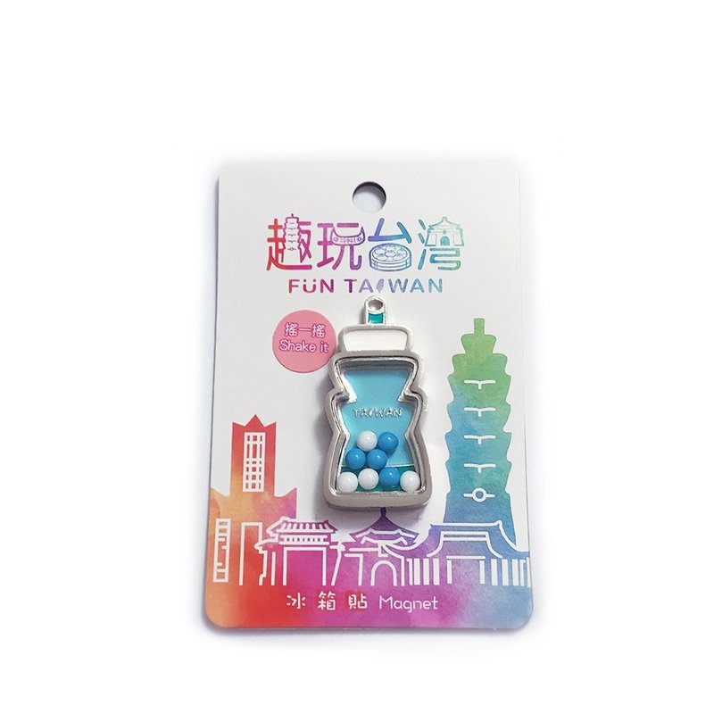 趣玩台灣磁鐵－搖搖101－藍色 - 磁鐵 - 其他金屬 銀色