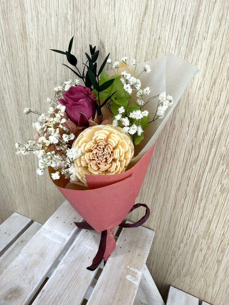 畢業季主題花卉 擴香索拉花小花束-3 - 乾燥花/永生花 - 植物．花 