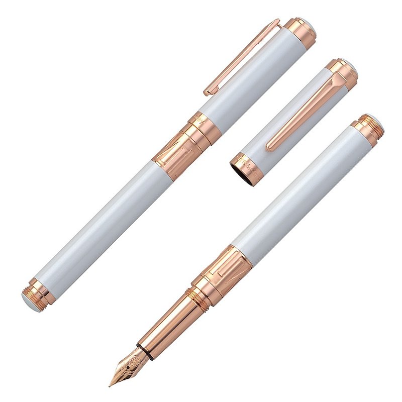 [Chris & Carey] Toki Pen #10 Optional #面面赠刻字 - Fountain Pens - Other Metals White