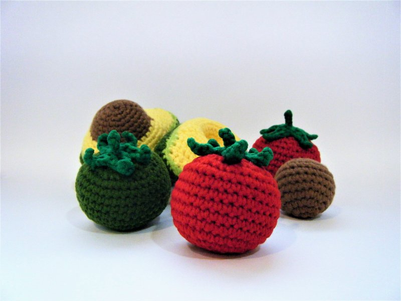 Knitting cat grass toy cat toy catnip tomato - Pet Toys - Other Materials 