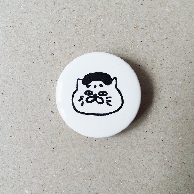 Goro tinplate badge badge badge -3.2cm - Badges & Pins - Plastic White