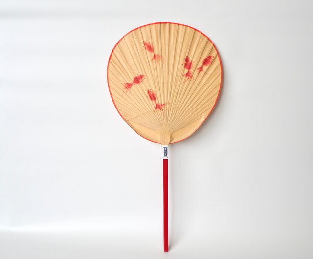 【縁起物】　福うちわ 縁起物】 福うちわ 台付福扇（小） 開運・金運・財運UP・家内