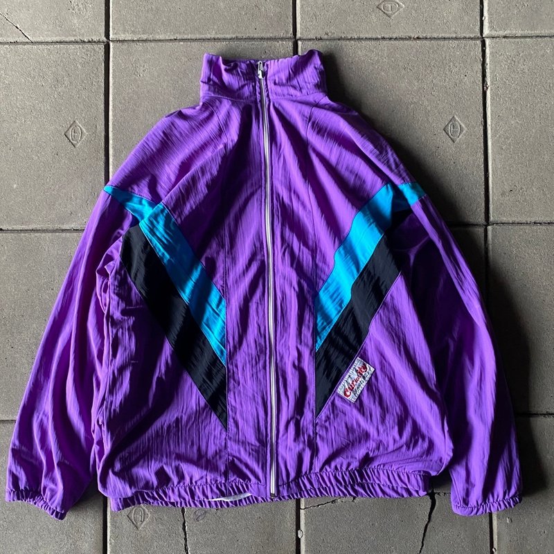 --Guangshi Vintage--Purple spliced ​​double layer jacket - Women's Shirts - Other Materials Purple