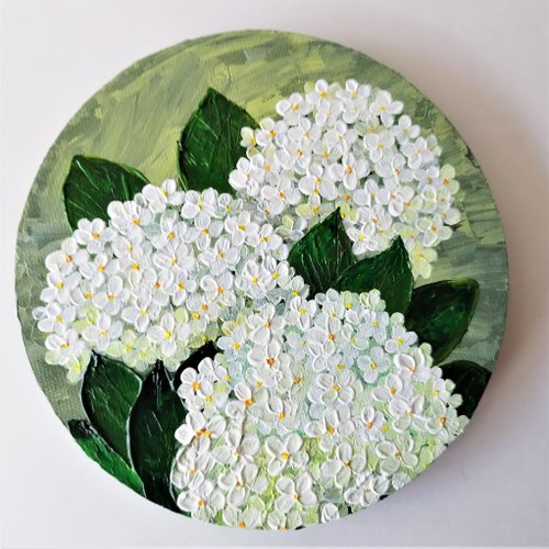 「紫陽花」アクリル画 原画 F6 キャンバス 額なし 9c4422dc657a6ca3fb2a46a337ec02