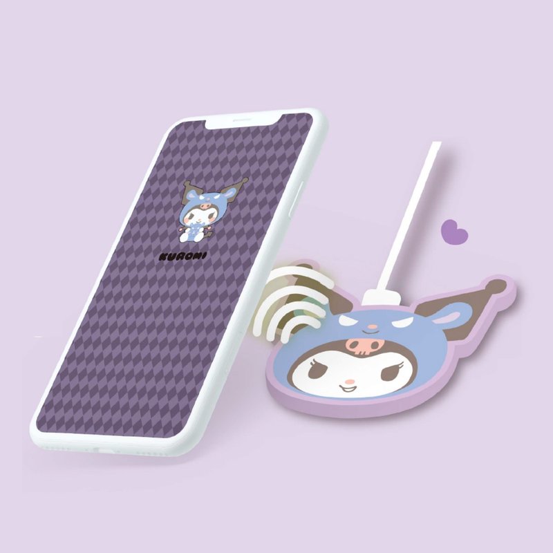 Kuromi x thecoopidea 15W 快速無線充電墊 - 科技小物 - 其他材質 紫色