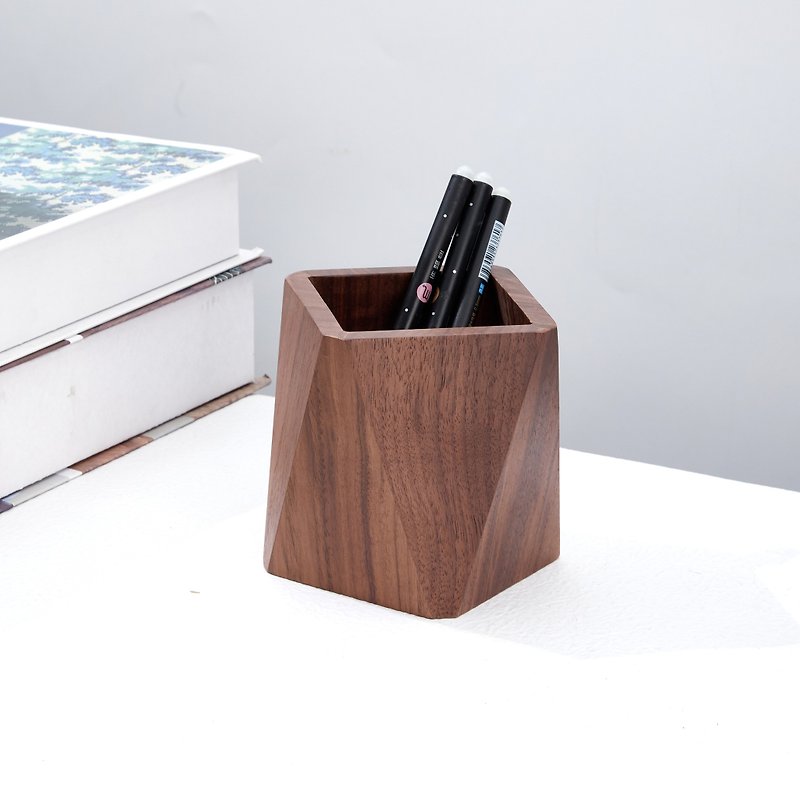 Fuuga Wooden Pen Holder - กล่องใส่ปากกา - ไม้ สีนำ้ตาล