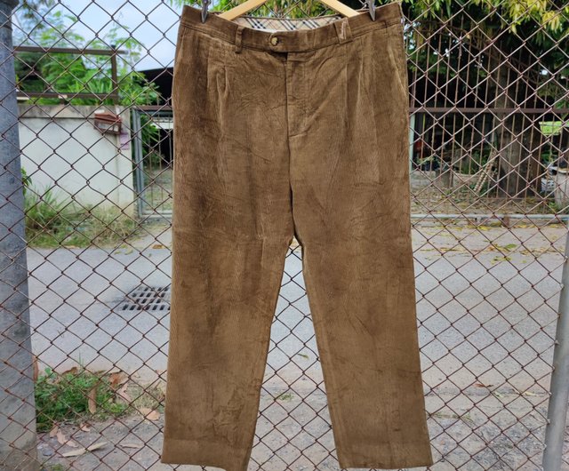 Vintage 90s Burberry London Corduroy Brown Pants. Shop goodviewvintageshop Men s Pants Pinkoi