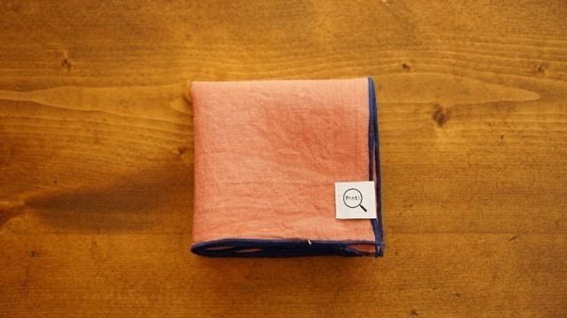 [Stock Last one point - plant dyeing organic linen handkerchief Niiro (color) - Other - Cotton & Hemp Orange