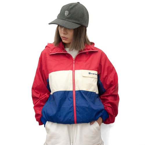 Champion red white store and blue jacket