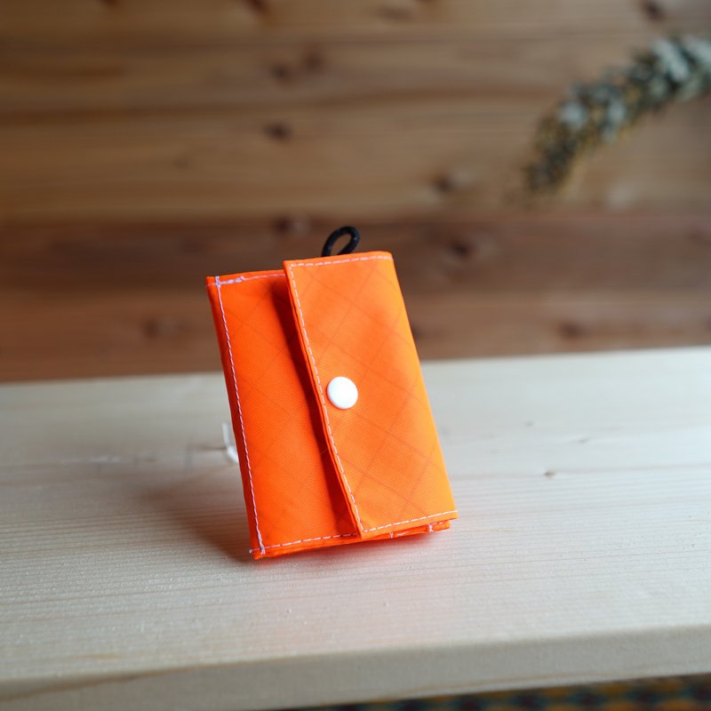 Orange・ミニハイカーウォレット/登山・アウトドア・防水・超軽量・ミニ財布・slowhike・HW-03 - 錢包/皮夾/長短夾 - 環保材質 橘色