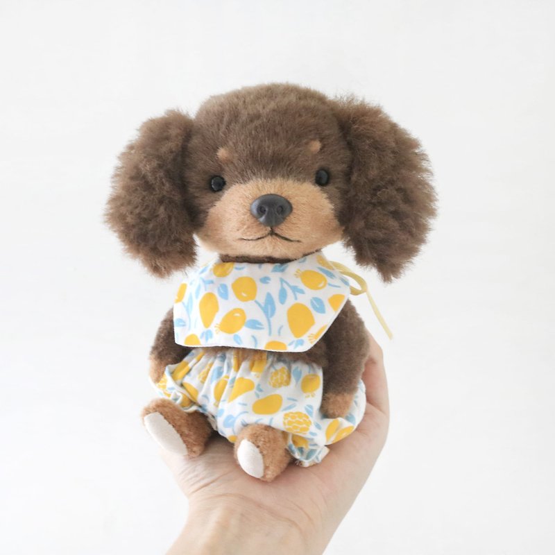 Pet Doll Customized Long-haired Dachshund Handmade Doll Pet Peripheral Fur Child Gift - Stuffed Dolls & Figurines - Other Materials Brown