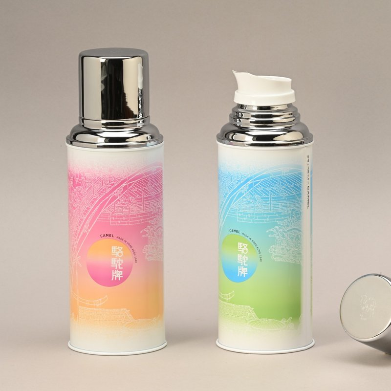 Camel brand 450ml glass bladder vacuum thermos bottle Qingming Riverside Scene Series 116GM - กระบอกน้ำร้อน - วัสดุอื่นๆ หลากหลายสี