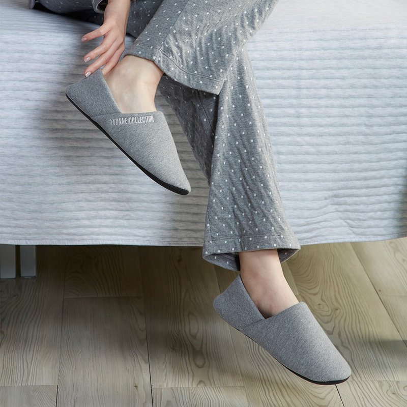 All Inclusive Scandinavian Style Slippers - Indoor Slippers - Cotton & Hemp Gray