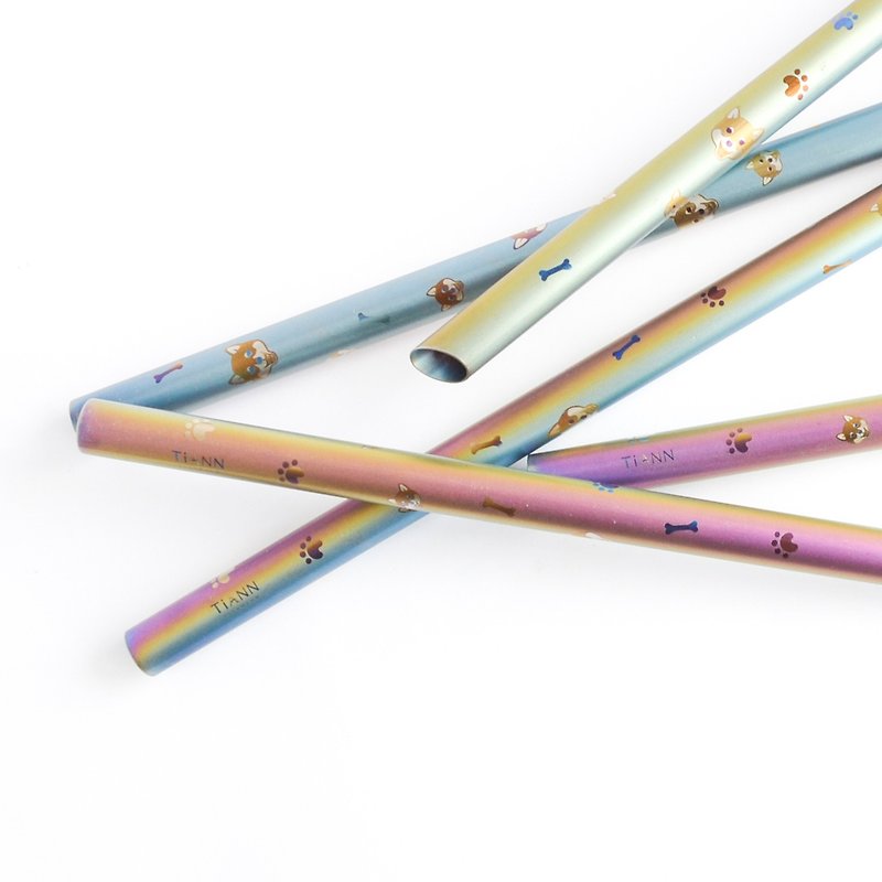 TiStraw Titanium Straw - (12 mm) - Reusable Straws - Other Metals Multicolor