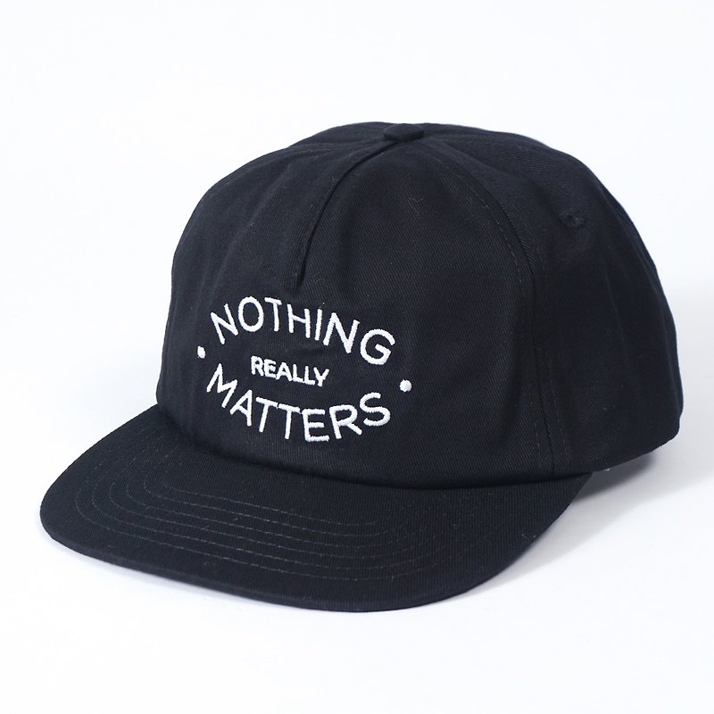 [ad-lib]スローガン刺繍野球帽 - グレー/ /ブラック（AC104） - 帽子 - コットン・麻 ブラック