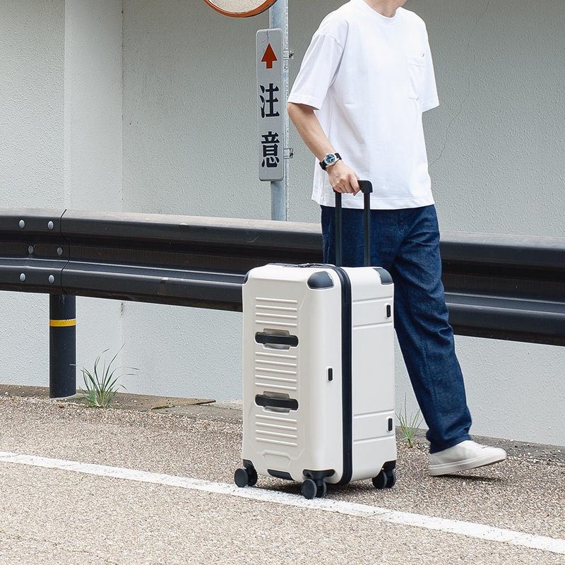 Spot AZPAC | Trucker 2.0 30-inch explosion-proof brake suitcase ivory white - Luggage & Luggage Covers - Other Materials White